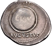 Denarius - Augustus CAESAR AVGVSTVSCL V, Rome, 19 BC - 18 BC reverse image