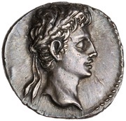 Denarius - Augustus CAESAR AVGVSTVS S P Q R CL V obverse image