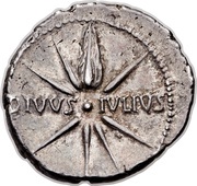 Denarius - Augustus DIVVS IVLIVS, Rome, 19 BC - 18 BC reverse image