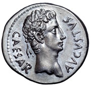 Denarius - Augustus DIVVS IVLIVS obverse image