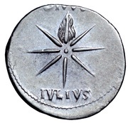 Denarius - Augustus DIVVS IVLIVS, Rome, 19 BC - 18 BC reverse image