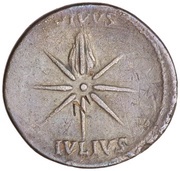 Denarius - Augustus DIVVS IVLIVS, Rome, 19 BC - 18 BC reverse image