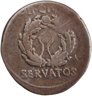 Denarius - Augustus OB CIVIS SERVATOS, Rome, 19 BC - 18 BC reverse image