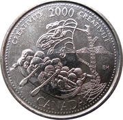 25 Cents - Elizabeth II Creativity, Canada, 2000 reverse image