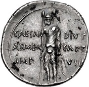 Denarius - Augustus CAESAR DIVI F ARMEN CAPTA IMP VIIII, Rome, 19 BC - 18 BC reverse image