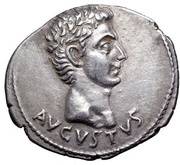 Denarius - Augustus AEGVPT CAPTA obverse image