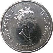 25 Cents - Elizabeth II Achievement obverse image