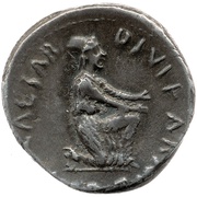 Denarius CAESAR DIVI F ARME CAPT; Feronia, Rome, 19 BC - 4 BC reverse image