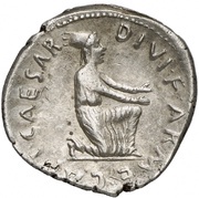 Denarius CAESAR DIVI F ARME CAPT; Liber, Rome, 19 BC - 4 BC reverse image