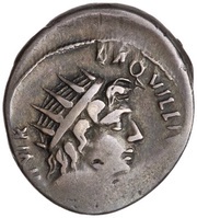Denarius CAESAR AVGVSTVS S C; Sol obverse image