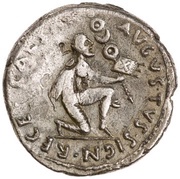 Denarius CAESAR AVGVSTVS SIGN RECE; Sol, Rome, 19 BC - 4 BC reverse image