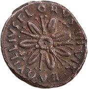 Denarius - Augustus L AQVILLIVS FLORVS III VIR, Rome, 19 BC - 4 BC reverse image