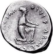 Denarius FERO / CAESAR DIVI F ARME CAPT, Rome, 19 BC - 4 BC reverse image