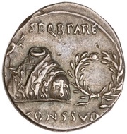 Denarius - Augustus CAESARI AVGVSTO obverse image