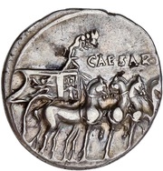 Denarius - Augustus CAESARI AVGVSTO, Rome, 18 BC reverse image