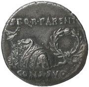 Denarius - Augustus CAESARI AVGVSTO obverse image