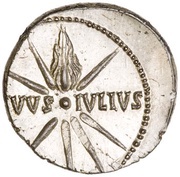 Denarius - Augustus DIVVS IVLIVS, Rome, 18 BC reverse image