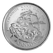25 Cents - Elizabeth II Creativity Mule, Canada, 2000 reverse image