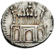 Denarius - Augustus CIVIB ET SIGN MILIT A PART RECVP, Rome, 18 BC - 17 BC reverse image