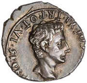 Denarius - Augustus CIVIB ET SIGN MILIT A PART RECVPER obverse image