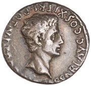 Denarius - Augustus CIVIB ET SIGN MILIT A PART RECVP obverse image