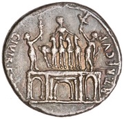 Denarius - Augustus CIVIB ET SIGN MILIT A PART RECVP, Rome, 18 BC - 17 BC reverse image