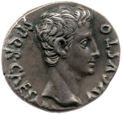 Denarius - Augustus VOT P SVSC PRO SAL ET RED I O M SACR; Mars obverse image