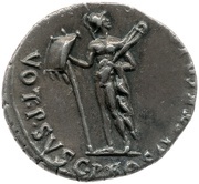 Denarius - Augustus VOT P SVSC PRO SAL ET RED I O M SACR; Mars, Rome, 18 BC - 17 BC reverse image