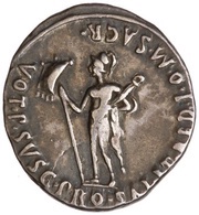 Denarius - Augustus VOT P SVSC PRO SAL ET RED I O M SACR; Mars, Rome, 18 BC - 17 BC reverse image