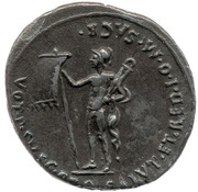 Denarius - Augustus VOT P SVSC PRO SALVT ET RED I O M SACR; Mars, Rome, 18 BC - 17 BC reverse image