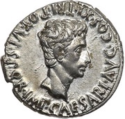 Denarius - Augustus CIVIB ET SIGN MILIT A PART RECVPE· obverse image