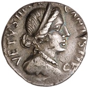 Denarius COS IMP CAESAR AVGV XI; Venus obverse image