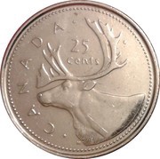 25 Cents - Elizabeth II Golden Jubilee, Canada, 2002 reverse image