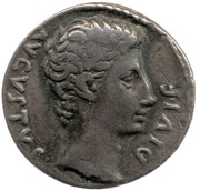 Denarius - Augustus IMP X obverse image