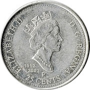 25 Cents - Elizabeth II Canada Day obverse image