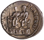 Denarius - Augustus and Agrippa C SVLPICIVS PLATORIN, Rome, 13 BC reverse image