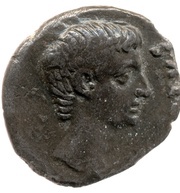 Denarius - Augustus L CANINIVS GALLVS IIIVIR C C AVG VS TI obverse image