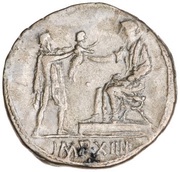 Denarius - Augustus IMP XIIII, Rome, 9 BC reverse image