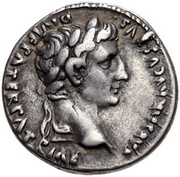 Denarius - Augustus PONTIF MAXIM obverse image