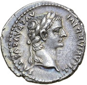 Denarius - Tiberius PONTIF MAXIM obverse image
