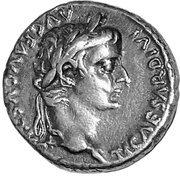 Denarius - Tiberius PONTIF MAXIM obverse image