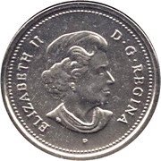 25 Cents - Elizabeth II Canada Day obverse image