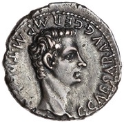 Denarius - Caligula and Agrippina the Elder AGRIPPINA MAT C CAES AVG GERM obverse image