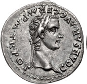 Denarius - Caligula and Germanicus GERMANICVS CAES P C CAES AVG GERM obverse image