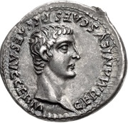 Denarius - Caligula and Germanicus GERMANICVS CAES P C CAES AVG GERM, Rome, 37-38 reverse image