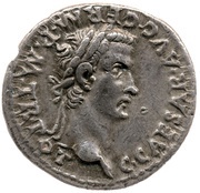 Denarius - Caligula S P Q R PP OB CS obverse image