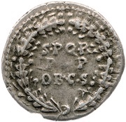 Denarius - Caligula S P Q R PP OB CS, Rome, 37-38 reverse image
