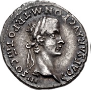 Denarius - Caligula and Agrippina the Elder AGRIPPINA MAT C CAES AVG GERM obverse image