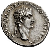 Denarius - Caligula S P Q R PP OB CS obverse image