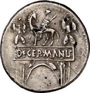 Denarius - Claudius DE GERMANIS, Rome, 41-42 reverse image